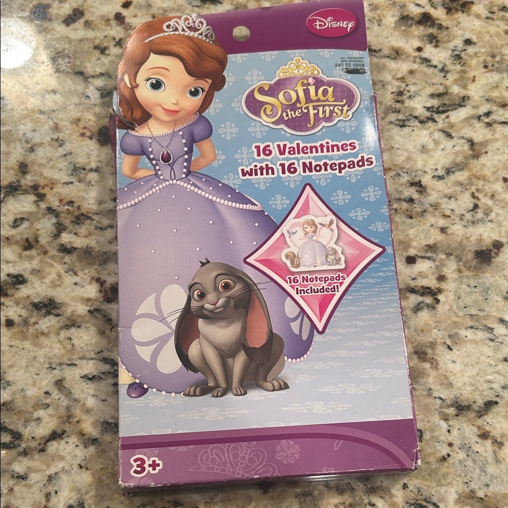 Disney Sofia the First Purple Valentine's Notepads